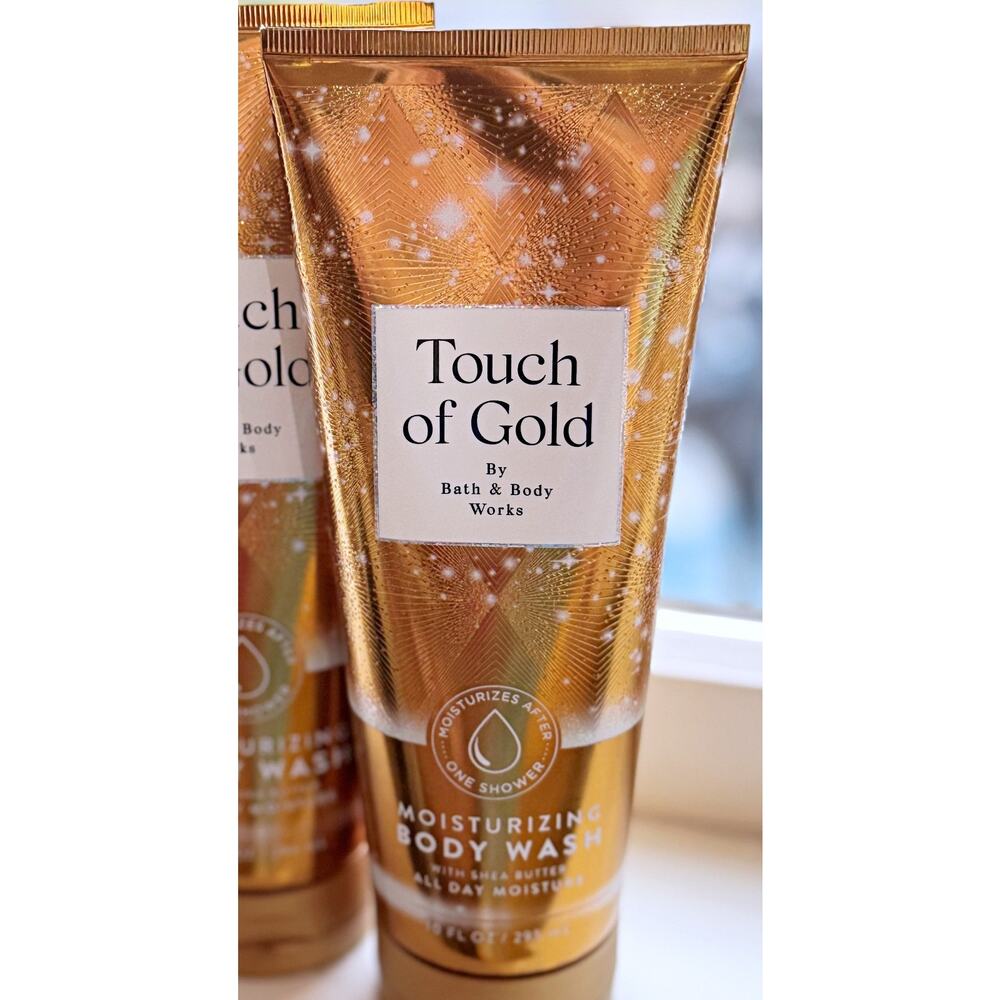 Bath & Body Works Touch of Gold 10 fl oz Moisturizing Body Wash Creamy Lather x3 - Picture 3 of 4
